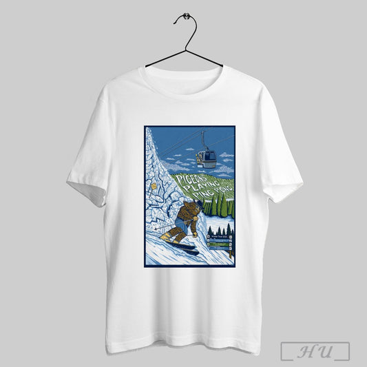 Trendy Pigeons Playing Ping Pong Winter Tour March 2025 Mar 5 6 Steamboat Springs Co Mar 7 8 Boulder Co Poster T Shirt Sweatshirt