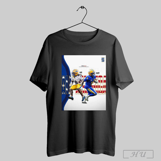 Trendy Pitt Panthers Football Kyle Louis And Desmond Reid Athlon Sports College Football Way Too Early All America Team Poster T Shirt Sweatshirt