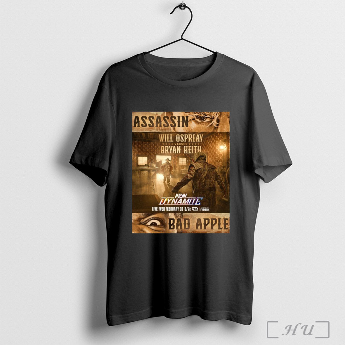 Trendy Poster Aew Dynamite Assassin Will Ospreay Versus Bryan Heith Wednesday 04 26 2025 Bad Apple San Diego Ca Shirt Sweatshirt