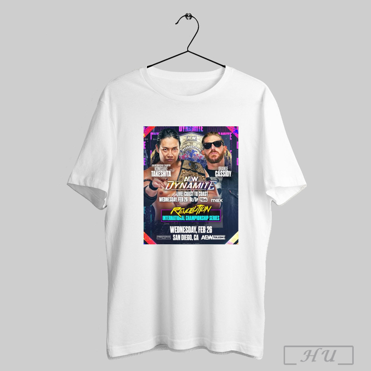 Trendy Poster Aew Revolution International Championship Series Konosuke Takeshita Vs Orange Cassidy Feb 26 2025 T Shirt Sweatshirt