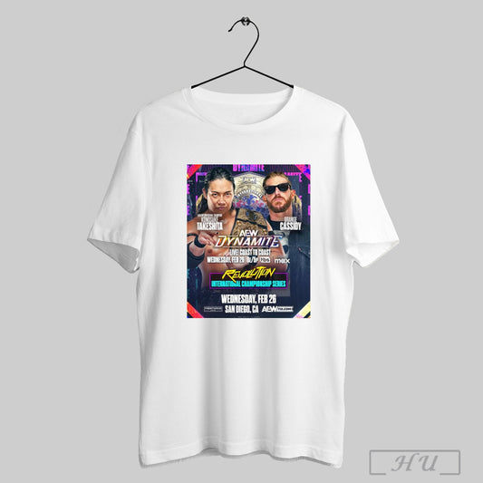 Trendy Poster Aew Revolution International Championship Series Konosuke Takeshita Vs Orange Cassidy Feb 26 2025 T Shirt Sweatshirt