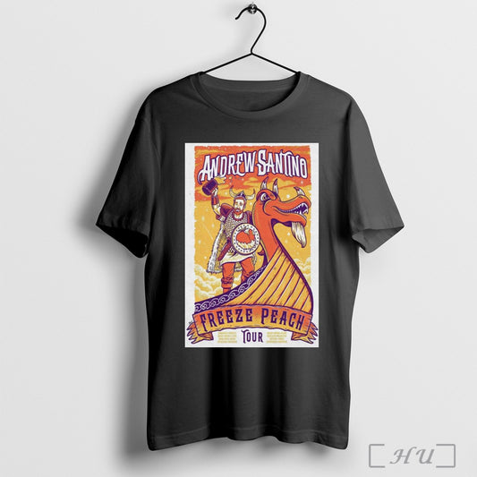 Trendy Poster Andrew Santino Freeze Peach Tour 2025 T Shirt