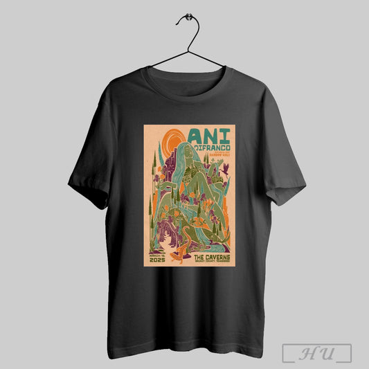 Trendy Poster Ani Difranco Tour March 16 2025 The Caverns Pelham Grundy County Tennessee T Shirt Sweatshirt