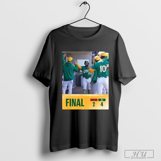 Trendy Poster Athletics Win 4 2 Arizona Diamondbacks Baseball Final Score Mlb Spring Training 2025 March 8 T Shirt Sweatshirt