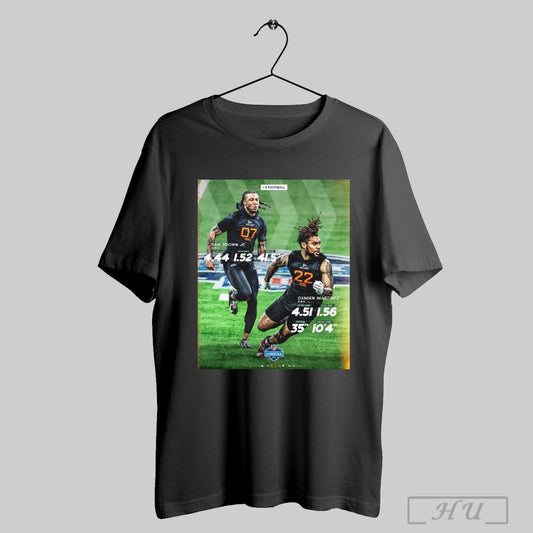 Trendy Poster Attacking Every Moment Sam Brown Damien Martinez Miami Hurricanes Nfl Scouting Combine 2025 T Shirt Sweatshirt