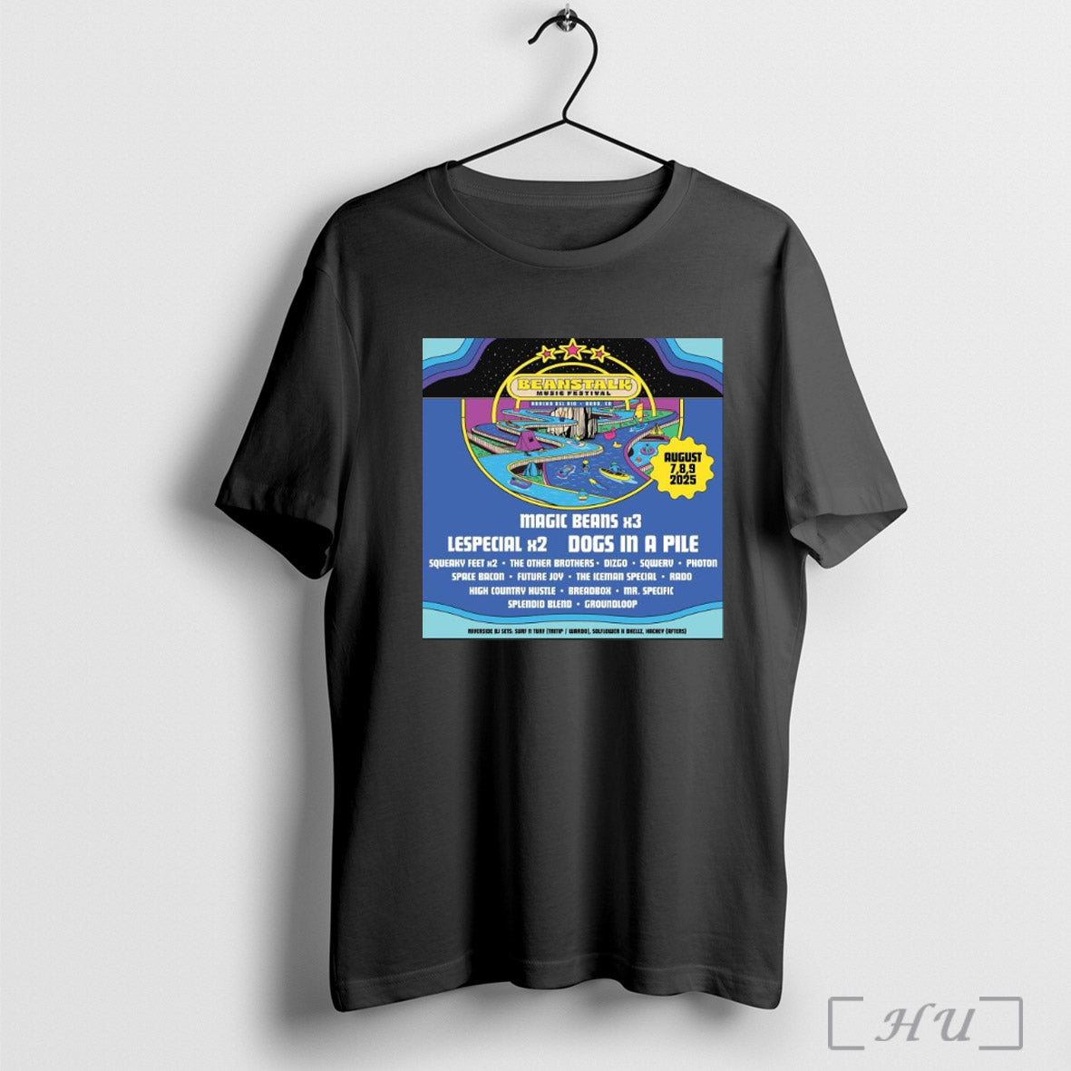 Trendy Poster Beanstalk Music Festival Magic Beans Lespecial Dogs In A Pile August 7 9 2025 Squeaky Feet The Other Brothers T Shirt Sweatshirt