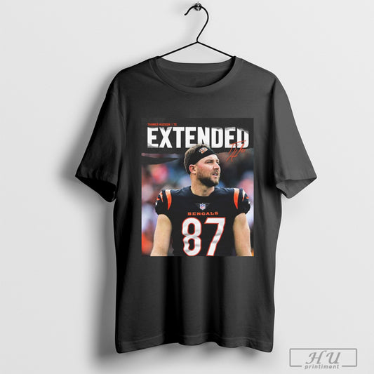 Trendy Poster Bengals Signed Tanner Hudson To A One Year Contract Extension Through 2025 Season Signature T Shirts