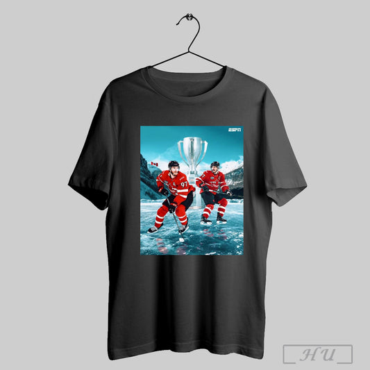 Trendy Poster Canada Win The 4 Nations Face Off In Overtime 2025 Espn T Shirt Sweatshirt