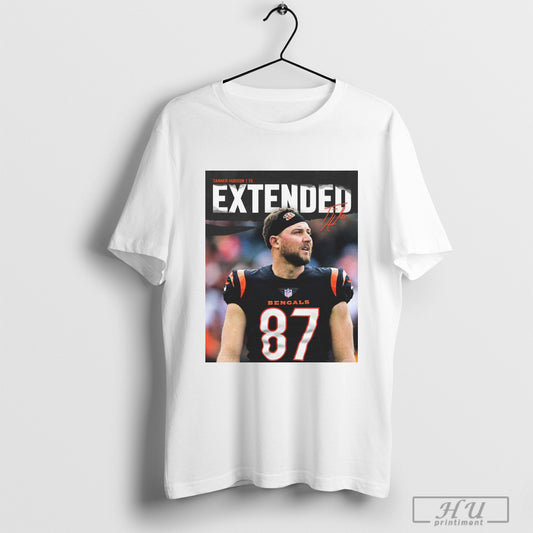 Trendy Poster Cincinnati Bengals Have Signed Te Tanner Hudson One Year Contract Extension Through The 2025 Season Signature T Shirts Sweatshirt