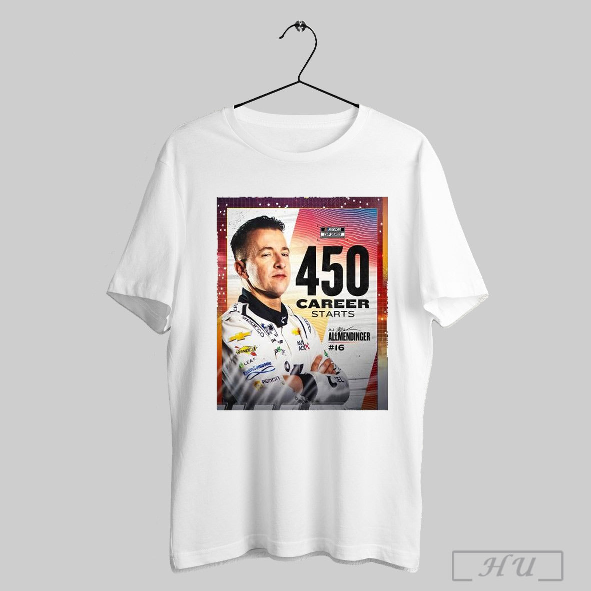 Trendy Poster Congratulations Aj Allmendinger On This Major Milestone 450 Career Starts Nascar Cup Series 2025 Signature T Shirt Sweatshirt