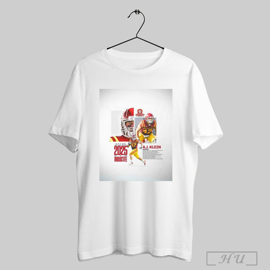 Trendy Poster Congratulations To A J Klein On Being The Newest Inductee Into The Iowa State Athletics Hall Of Fame 2025 T Shirt Sweatshirt