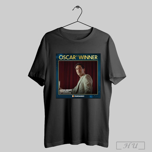 Trendy Poster Congratulations To Adrien Brody For Winning Best Leading Actor At The 2025 Oscar The Brutalist T Shirt Sweatshirt