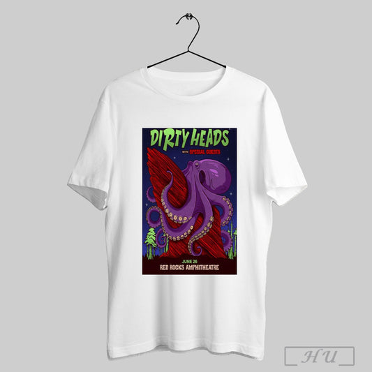 Trendy Poster Dirty Heads With Special Guests June 26 2025 Morrison Co Red Rocks Amphitheatre T Shirts Sweatshirt