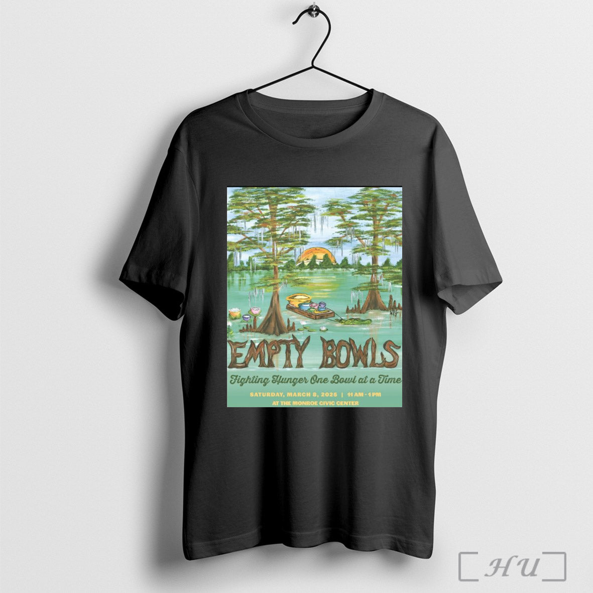 Trendy Poster Empty Bowls Fighting Hunger One Bowl At A Time Sat March 8 2025 At The Monroe Civic Center T Shirt