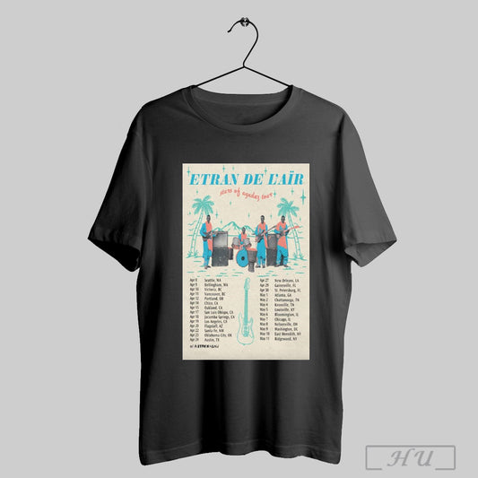 Trendy Poster Etran De Lair Stars Of Agadez North America 2025 Tour Apr 8 Seattle Wa Apr 9 Bellingham Wa T Shirt
