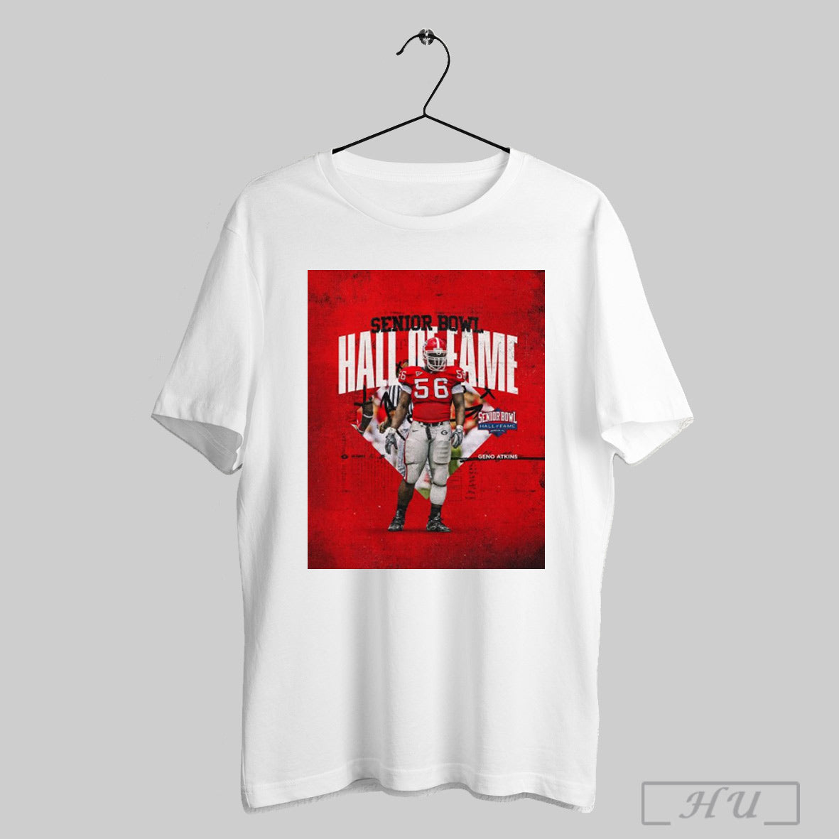 Trendy Poster Georgia Bulldogs Senior Bowl Hall Of Fame 2025 Inductee Geno Atkins Mobile Al T Shirt Sweatshirt