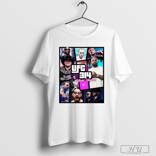 Trendy Poster It All Kicks Off In Vegas Today At The Ufc 314 Miami Mayhem Full Violence T Shirts Sweatshirt