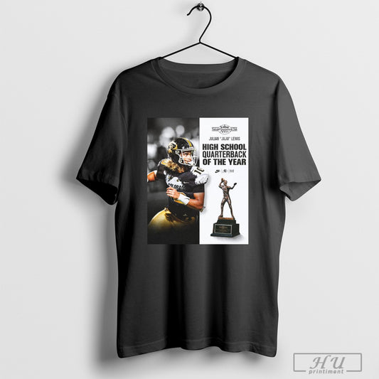 Trendy Poster Julian Ju Ju Lewis Colorado Buffaloes Football High School Quarterback Of The Year 2024 25 T Shirts