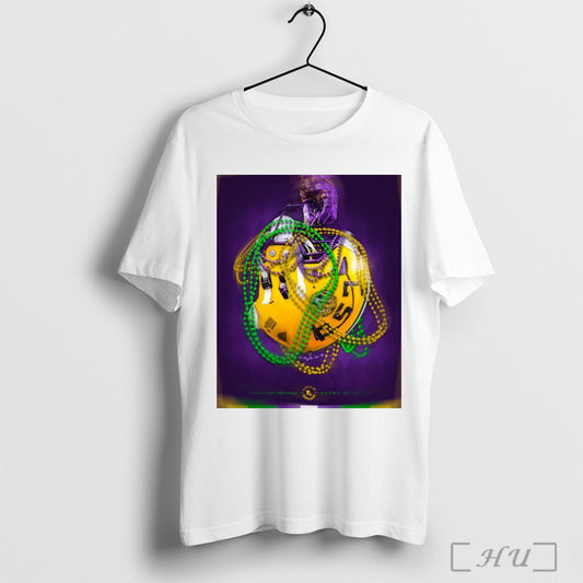 Trendy Poster Laissez Les Bon Temps Rouler Happy Mardi Gras And Let The Good Times Roll Lsu Tigers 2025 T Shirt
