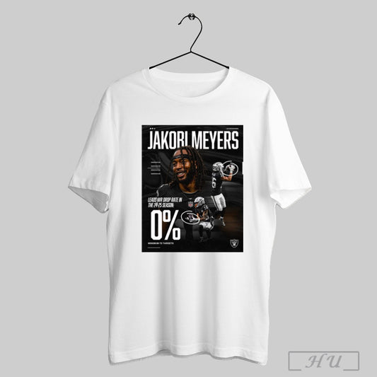 Trendy Poster Las Vegas Raiders Jakori Meyers Leads Wr Drop Rate In The 24 25 Season 0 Minimum 75 Targets T Shirts