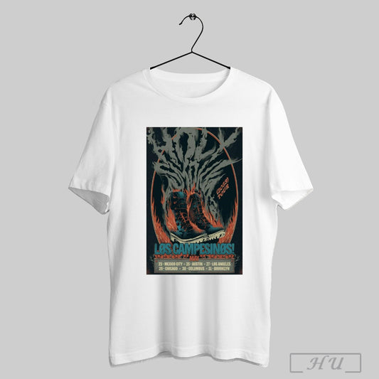 Trendy Poster Los Campesinos The Holy Smoke May 2025 Tour 23 Mexico City 25 Austin 27 Los Angeles 29 Chicago T Shirts