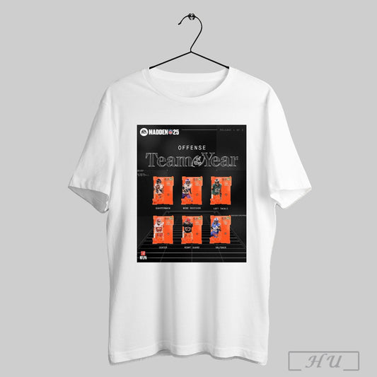 Trendy Poster Madden 25 Team Nfl Offensive Team Of The Year Ravens Vikings Eagles Chiefs Falcons T Shirt Sweatshirt