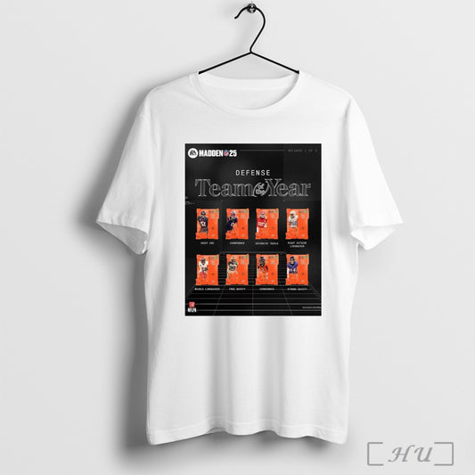 Trendy Poster Madden Nfl 25 Defense Team Of The Year Will Anderson Jr Right End Christian Gonzalez Cornerback Chris Jones Defensive Tackle T Shirt Sweatshirt