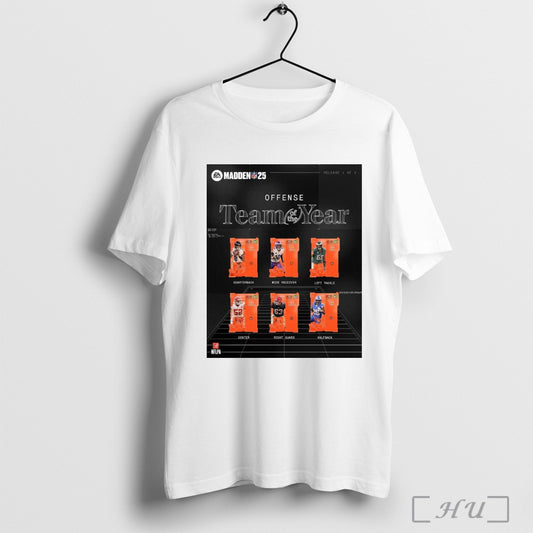 Trendy Poster Madden Nfl 25 Offense Team Of The Year Lamar Jackson Quarterback Justin Jefferson Wide Receiver T Shirt Sweatshirt