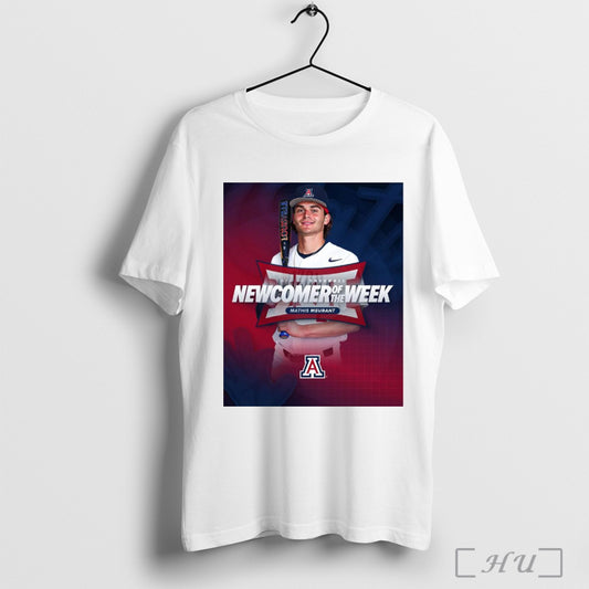 Trendy Poster Mathis Meurant Is Arizona Wildcats Baseball First Ever Big 12 Weekly Award Winner T Shirt