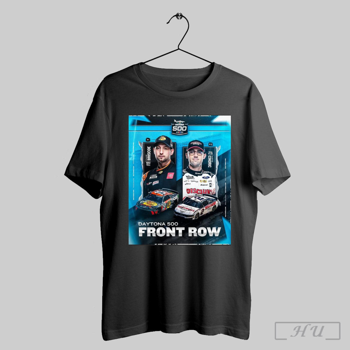 Trendy Poster Nascar Chase Briscoe And Austin Cindric Daytona 500 2025 Front Row T Shirt