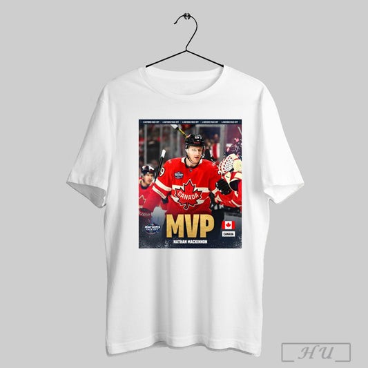 Trendy Poster Nathan Mackinnon Is The Most Valuable Player Of The 4 Nations Face Off 2025 Espn T Shirt Sweatshirt