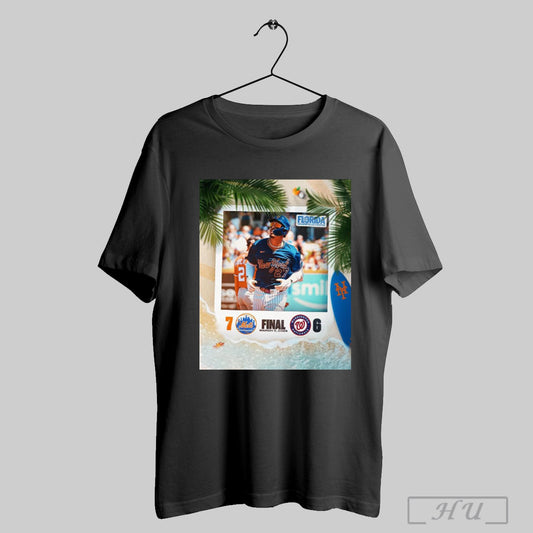 Trendy Poster New York Mets Baseball Win 7 6 Washington Nationals Final Score Mar 9 2025 Mlb Spring T Shirt Sweatshirt