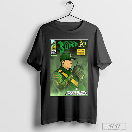 Trendy Poster Oakland Athletics Super As Daulton Jefferies The Summer Soldier March 1st 27 Hitters Assassinated In One Issue T Shirt Sweatshirt