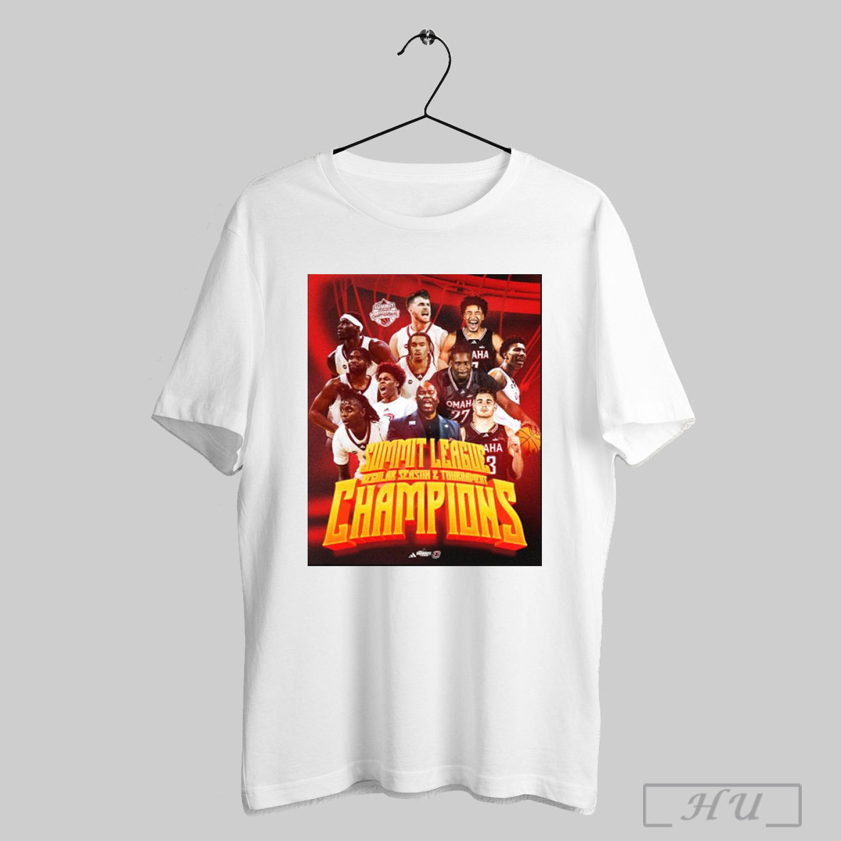 Trendy Poster Omaha Mavericks Mens Basketball Summit League Regular Season And Tournament Champions 2025 T Shirt Sweatshirt