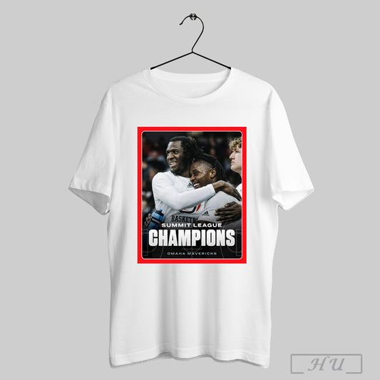 Trendy Poster Omaha Mavericks Mens Basketball Finishes The Job And Are Summit League Champions 2025 T Shirt Sweatshirt