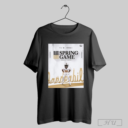 Trendy Poster Sec Black And Gold Spring Game April 12 2025 Vanderbilt Commodores Football T Shirt Sweatshirt