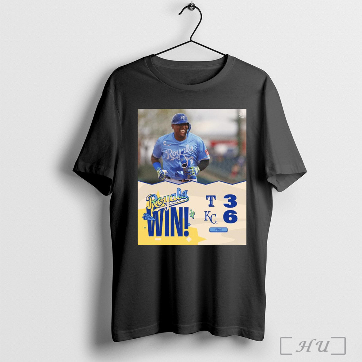 Trendy Poster Salvador Perez Kansas City Royals Win 6 3 Texas Rangers Final Score Mlb Spring Training 2025 T Shirt