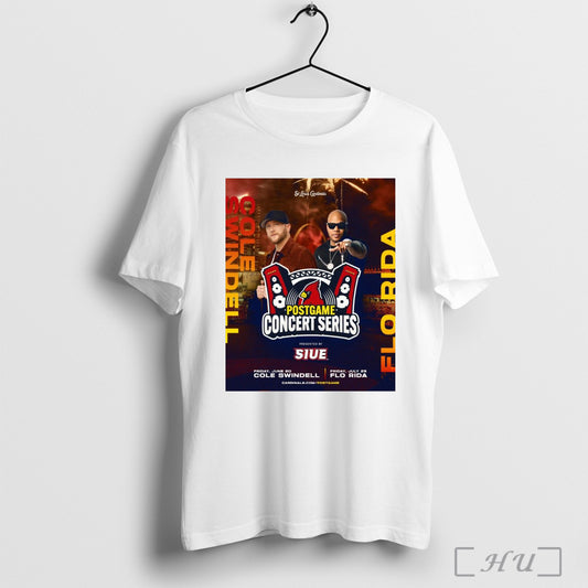 Trendy Poster St Louis Cardinals Postgame Concert Series Friday 06 20 2025 Cole Swindell Friday 07 25 Flo Rida T Shirt