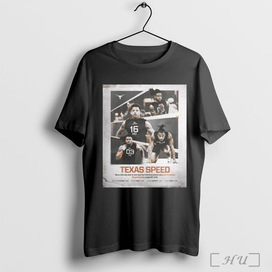 Trendy Poster Texas Longhorns Football Texas Speed Matthew Golden 4 29 Jaydon Blue 4 38 Jahdae Barron 4 39 Isaiah Bond 4 39 T Shirt Sweatshirt