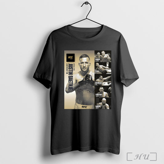 Trendy Poster Ufc 313 Notable Wins Justin Gaethje Lightweight Poirier Fiziev Chandler Ferguson Cerrone Resume T Shirt Sweatshirt