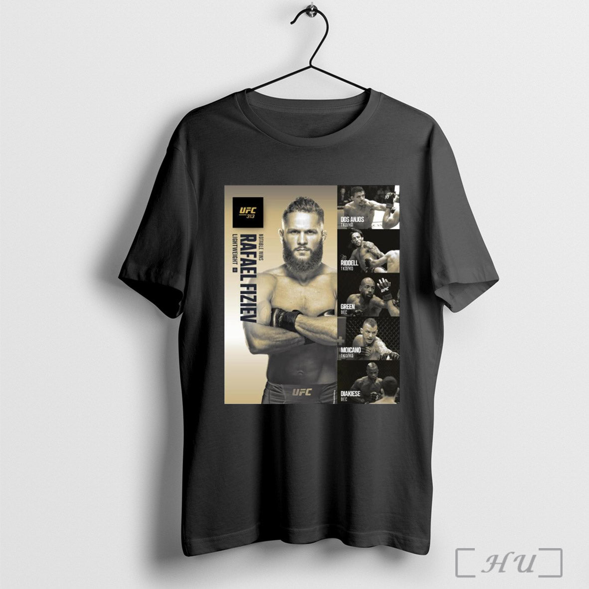 Trendy Poster Ufc 313 Notable Wins Rafael Fiziev Lightweight Dos Anjos Riddell Green Moicano Diakiese Resume T Shirt Sweatshirt