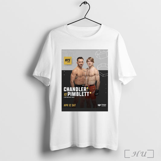 Trendy Poster Ufc 314 Michael Chandler Vs Paddy Pimblett Lightweight Bout April 12 2025 Sat T Shirt
