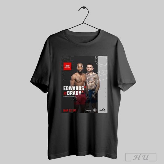 Trendy Poster Ufc Fight Night Ufc London Leon Edwards Vs Sean Brady Welterweight Bout March 22 2025 T Shirt Sweatshirt