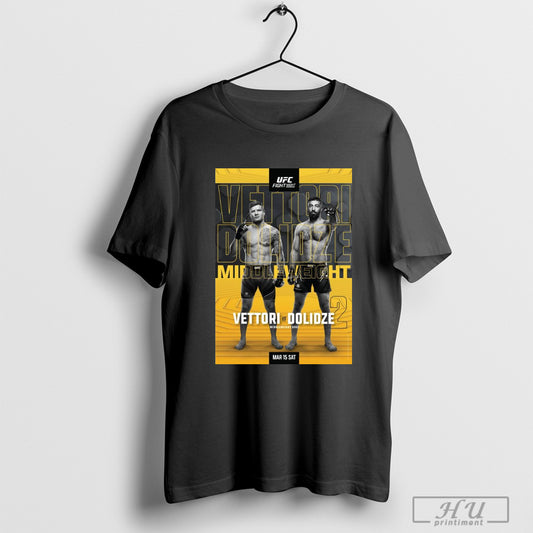 Trendy Poster Ufc Fight Night Vettori Vs Dolidze Middleweight Bout Mar 15 Sat Vettori Dolidze T Shirt Sweatshirt