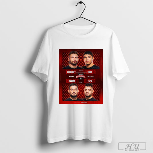 Trendy Poster Ufc Fight Pass Invitational 10 Rodriguez Vs Hugo Canuto Vs Taza Thursday March 6th 2025 T Shirt Sweatshirt
