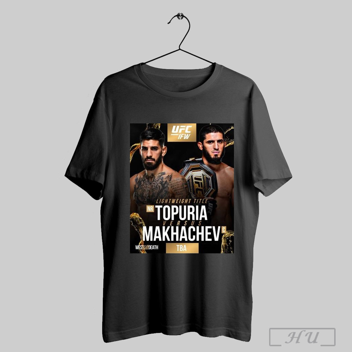 Trendy Poster Ufc International Fight Week Ilia Topuria Vs Islam Makhachev June 2025 T Shirt Sweatshirt