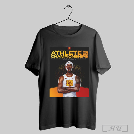 Trendy Poster Usc Trojans Big Ten Mens Track Athlete Of The Championships And Sportsmanship Honoree Johnny Brackins Jr T Shirt Sweatshirt