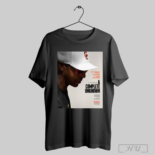 Trendy Poster Usc Trojans Timothee Chalamet As Bob Dylan A Film By James Mangold A Complete Unknown Dec 25 T Shirt Sweatshirt