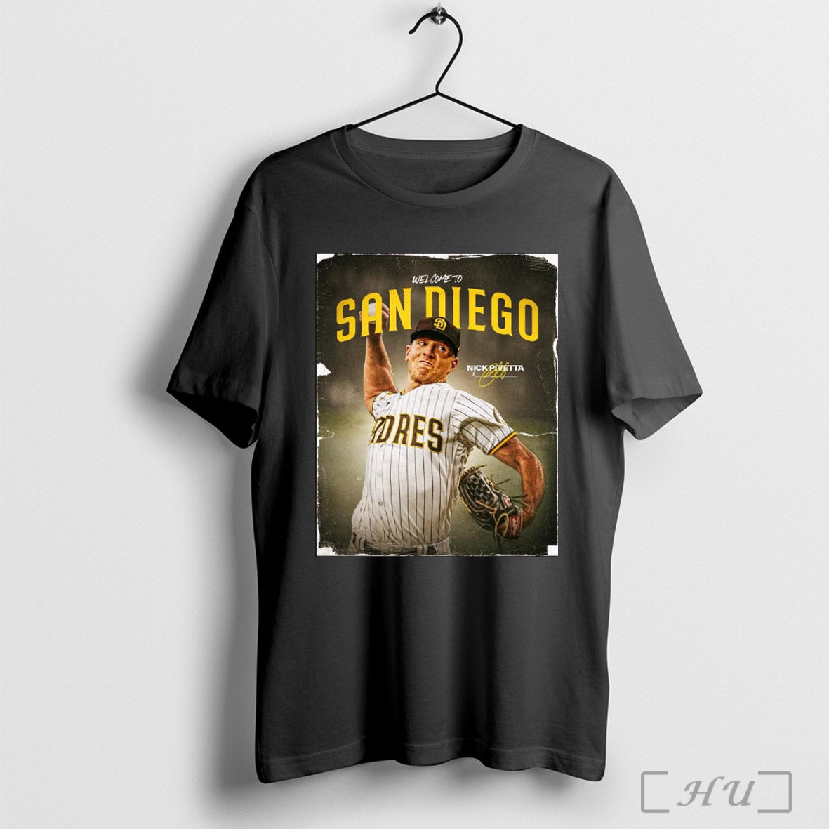 Trendy San Diego Padres Signed 4 Year Contract With Nick Pivetta Welcome To San Diego Signature Poster T Shirt