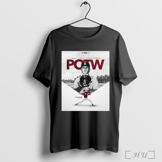Trendy Santa Clara Broncos Baseball Max Bayles West Coast Conference Potw Pitcher Of The Week Poster T Shirt